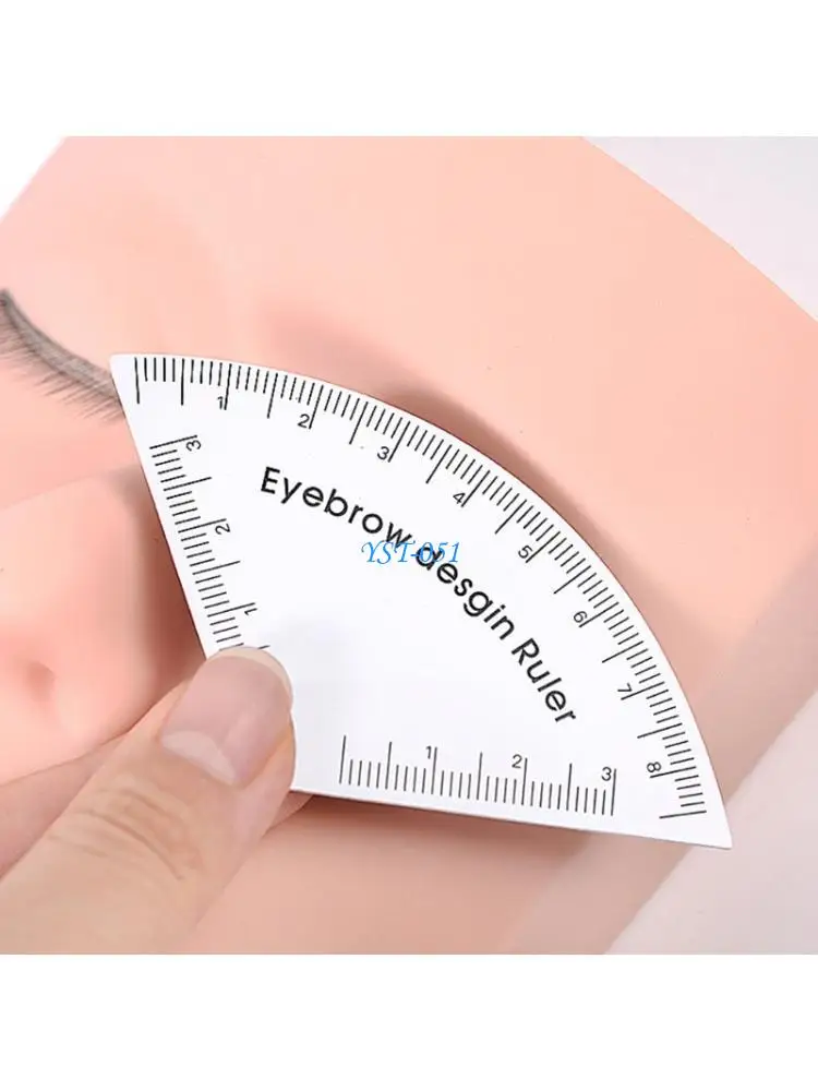 

E15A Eyebrow Template Tool Plastic Construction For Precise Daily Makeup