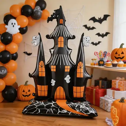 Haunted Castle Halloween Foil Balloon