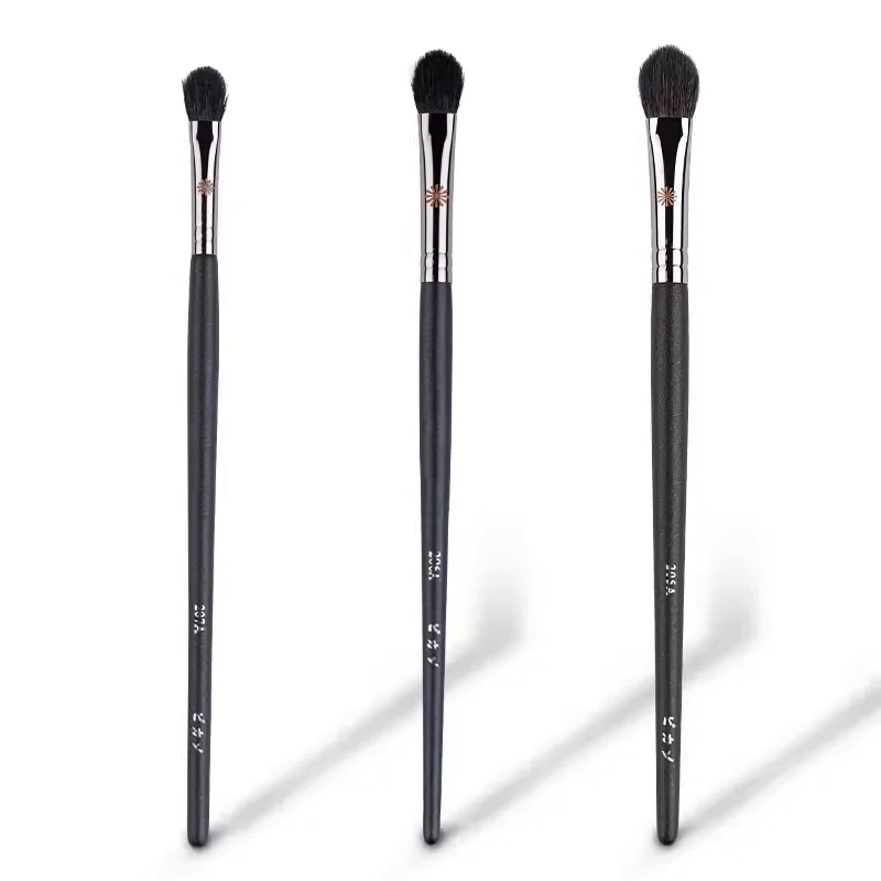 Pony recomenda série p 205a 206a 207a cabelo de cabra sombra de olho escova base cor halo smudger mistura pincel de maquiagem ferramentas de beleza