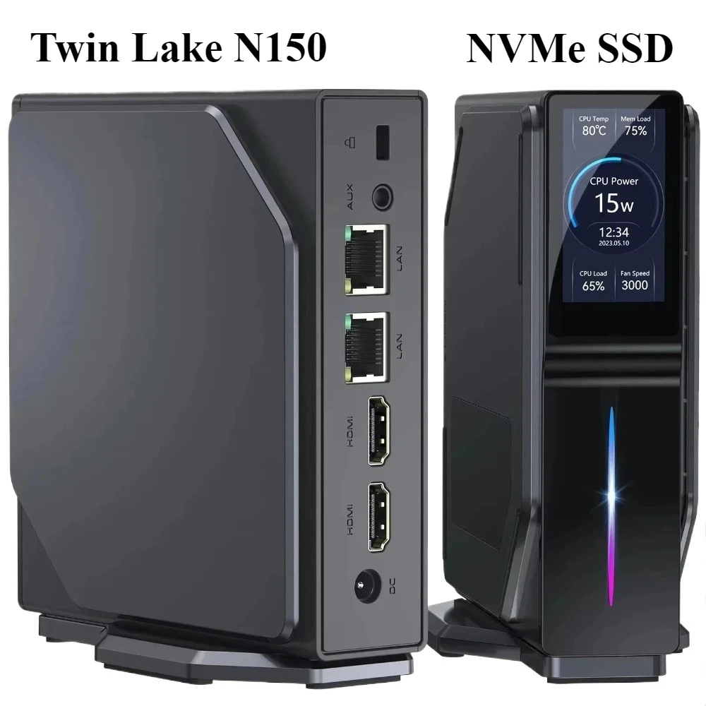 SZBOX S1 ألدر ليك N97 Twin Lake N150 كمبيوتر صغير ويندوز 11 DDR4 3200 ميجا هرتز 16 جيجابايت 512 جيجابايت Nvme SSD WIFI6 BT5.2 USB3.0*2 كمبيوتر ألعاب