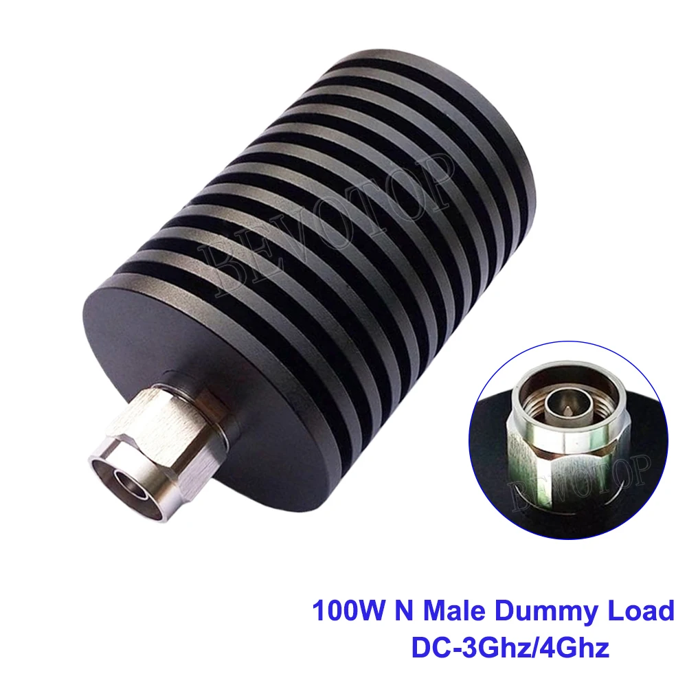 100W DC-3GHz N Female/N Male Connector RF Coaxial Termination Dummy Load 0-3GHz 50ohm Nickel Plated RF Accessories