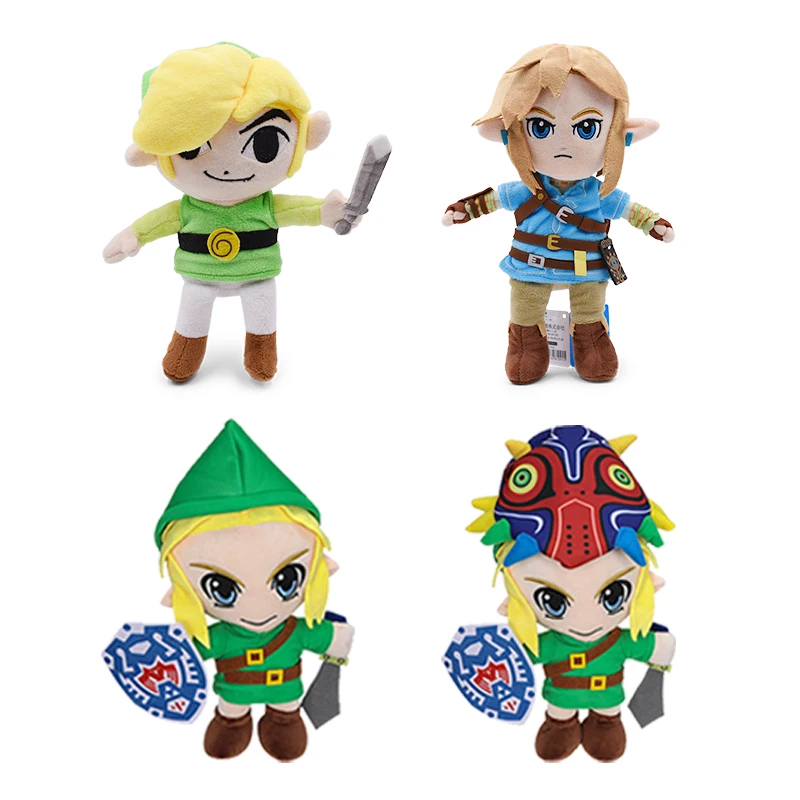 Juguetes de peluche de la leyenda de Zelda, figura de Anime, Korok Link, Goblin, Animal de peluche suave, muñeca de princesa Zelda, regalo de