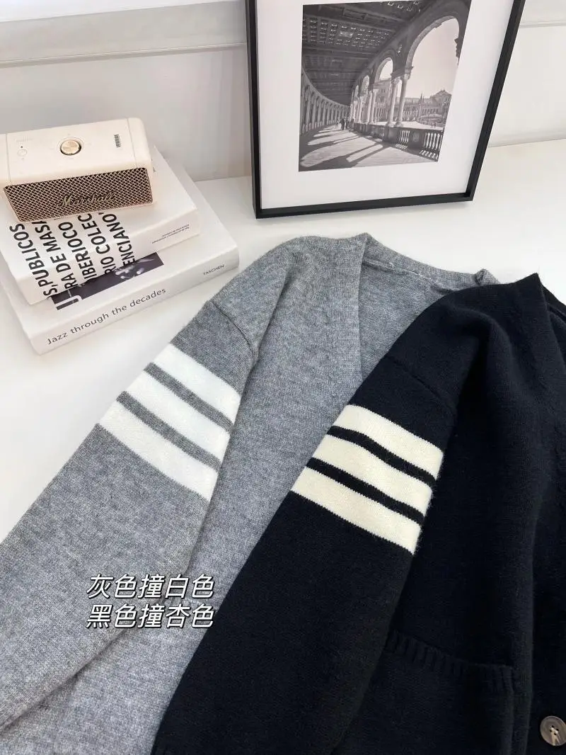 2024 Spring and Autumn New Women\'s Wear Korean Drama Lazy Style Knitted Cardigan Loose Soft Sweater