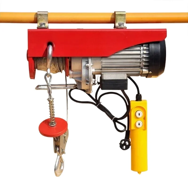 AAAAAA220V Electric Hoist with Wired/Wireless Remote Control Lifting Crane Cable Hoist Winch for Boat Car Garage Elevator