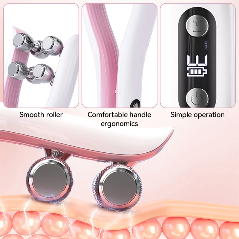 6 Head Roller Facial Beauty Device Facial Massager Y Facial Lift Massager Chin Lifter Home Electric Beauty Device Skin Care Tool