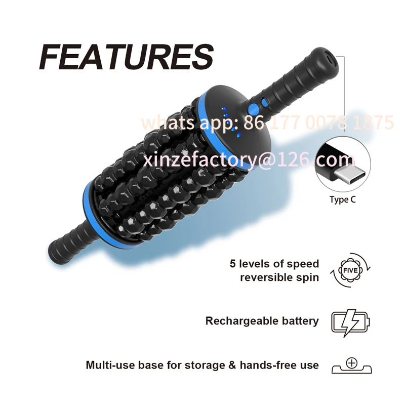 

Customizable new wireless 360-degree roller full-body massager