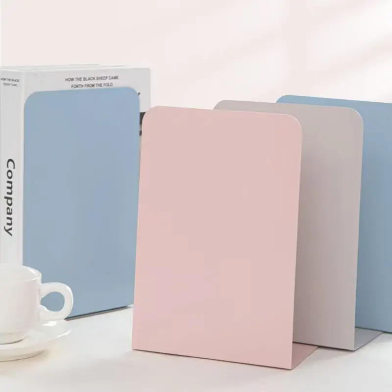 

Metal Bookstand Desktop Creative Simple Desk Textbook Student Bookshelf Book Baffle Book Clip Ornaments
