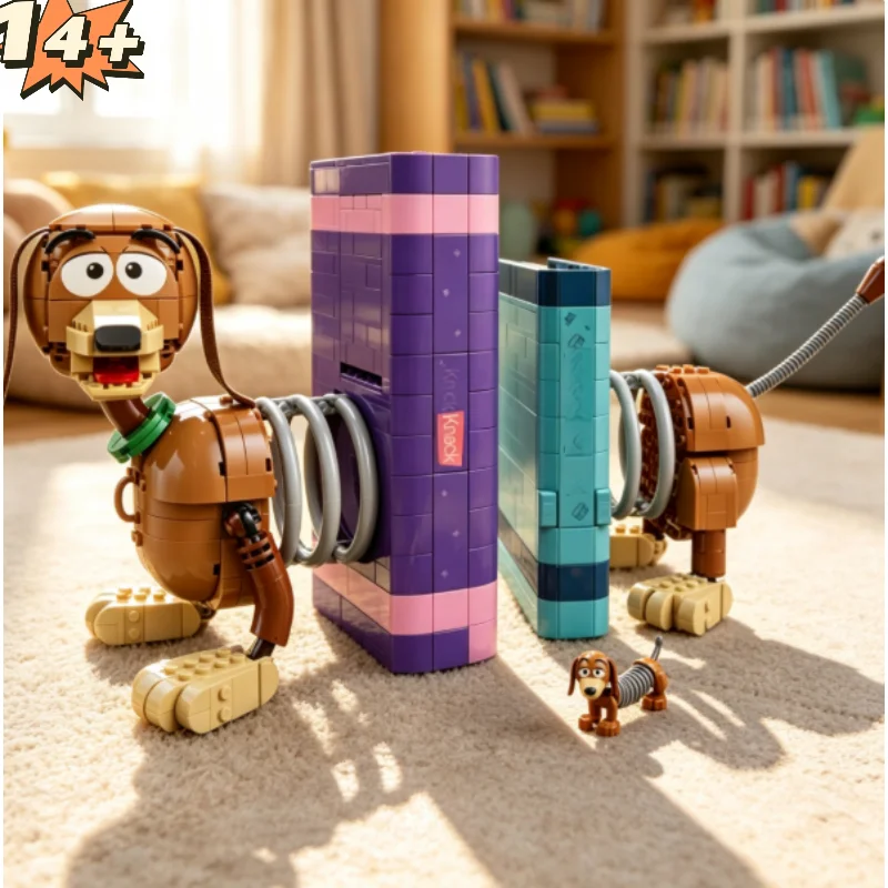 Collectors Edition Slinky Dog Bookends Building Blocks 1311pcs Movie Character Display Model Home Decor Christmas Gifts For Adul