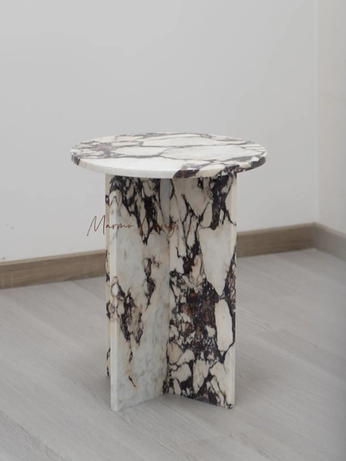 Nordic Design Luxury Natural Marble Side Table Modern Minimalist Round Coffee Table for Living Room Sofa Bedside