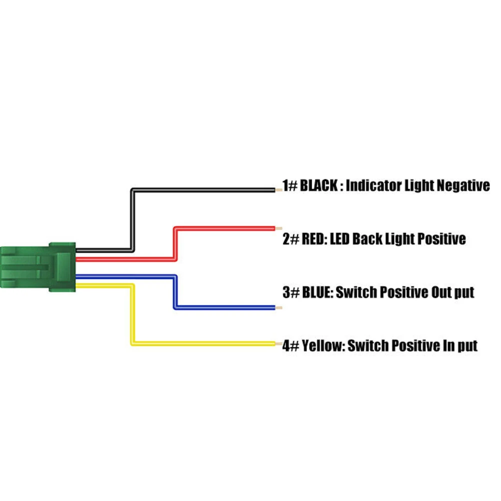 Interruttore a pulsante luce DRL con indicatore di sfondo LED con cavo 12V adatto per Holden Colorado Isuzu MU-X D-MAX V-Cross