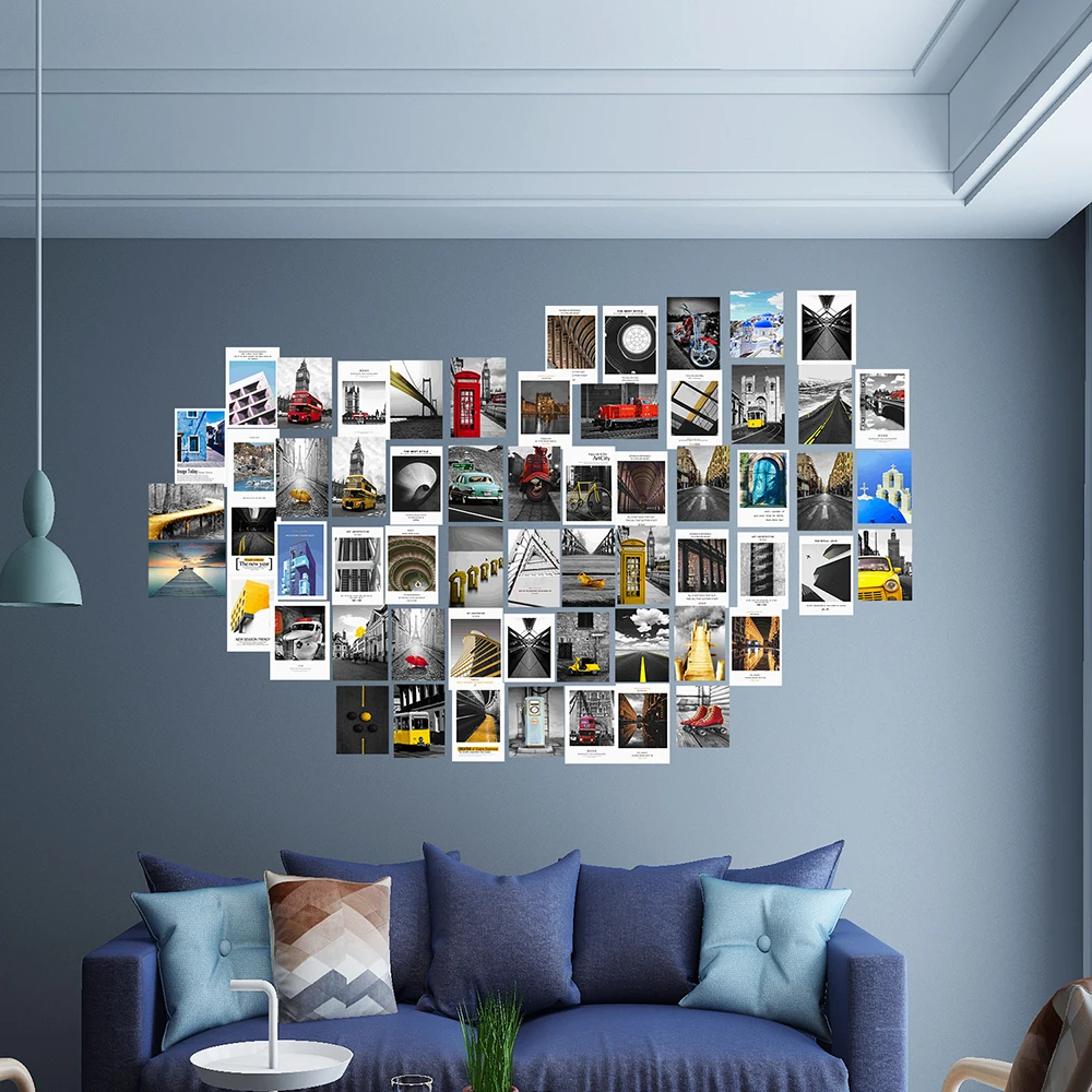 Набор для фотоколлажа открыток, набор для настенного коллажа, изысканные эстетические постеры, декор для спальни