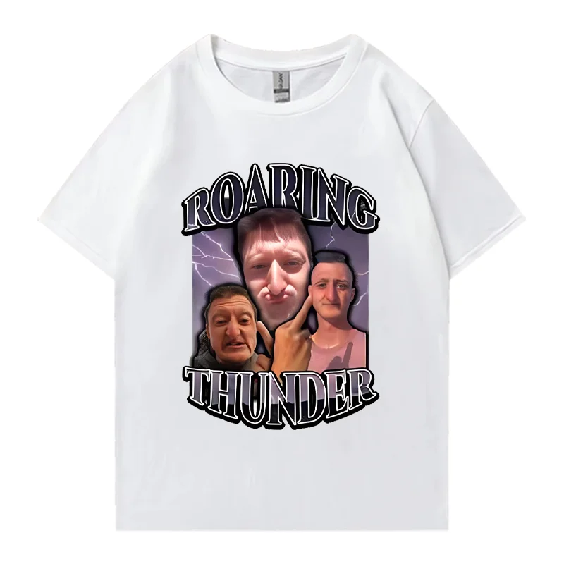 Daniel Larson Roaring Thunder divertido Meme broma regalo camiseta hombres mujeres 2025 ropa informal estilo Hip Hop camisetas casuales de algodón de manga corta