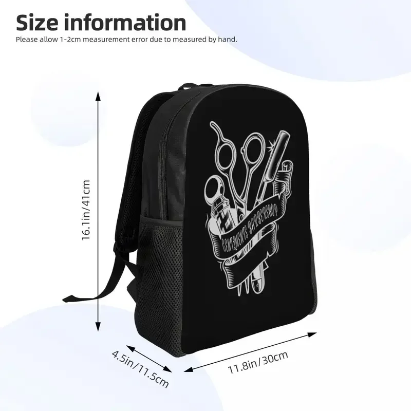 Personalized Gentmens Backpacks Men Women Fashion Bookbag For School College Hairdresser Barber Tools Bags MN1