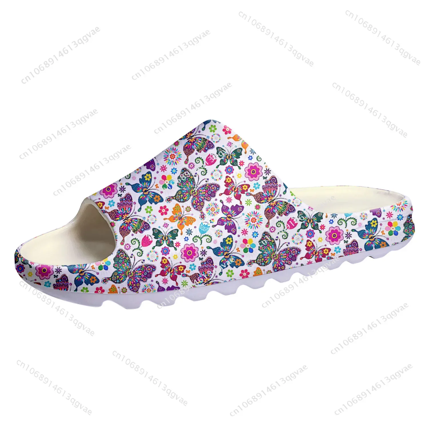 Butterfly Prints Soft Sole Sllipers Home Clogs Customized Water Shoes Mens Womens Teenager Stepping on Shit Bathroom Sandals