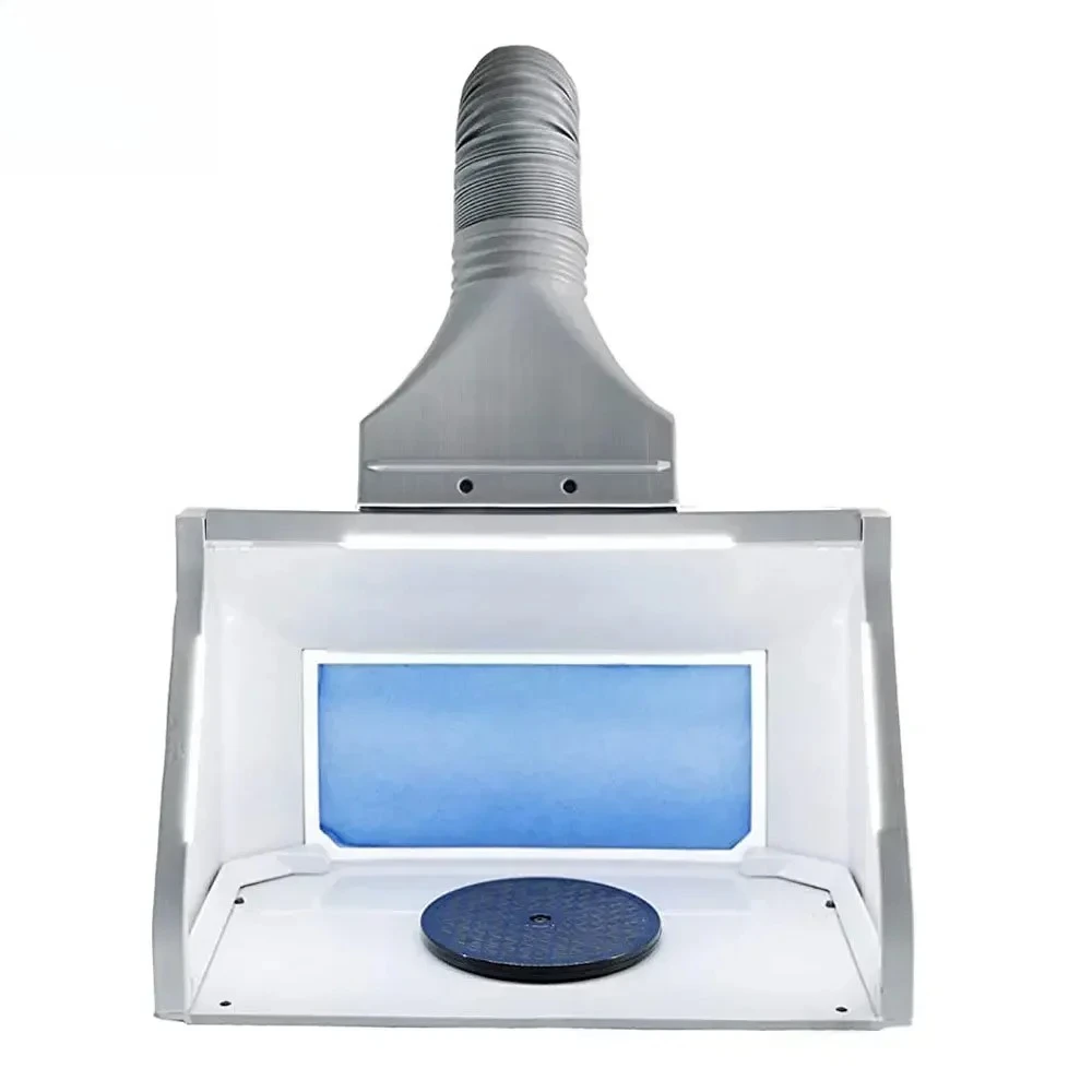 HS-E550BLK  Paint Booth Exhaust Fan with Filter Spray Paint Fume Extractor for Fresh Air Circulation