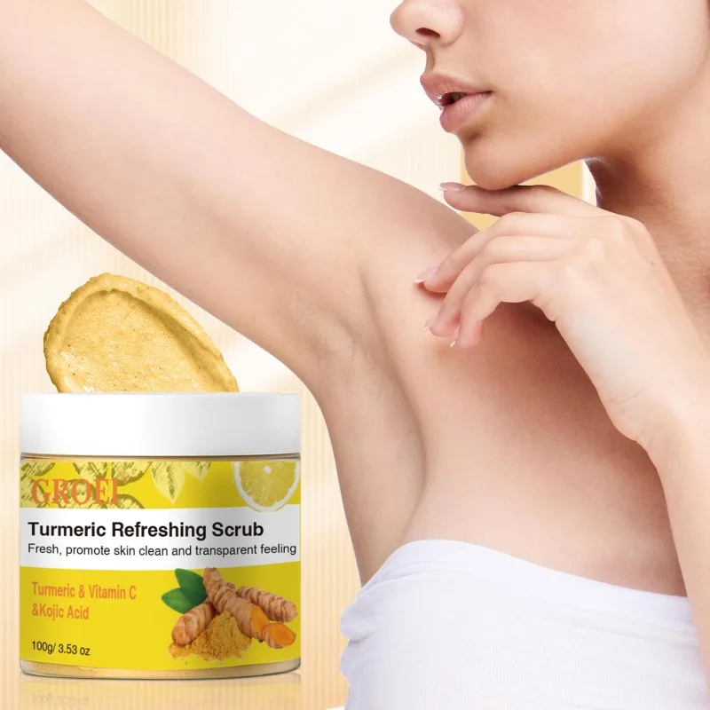 

Скраб для тела с куркумой и койевой кислотой. Мягко очищает отшелушивает и осветляет кожу лица и тела.