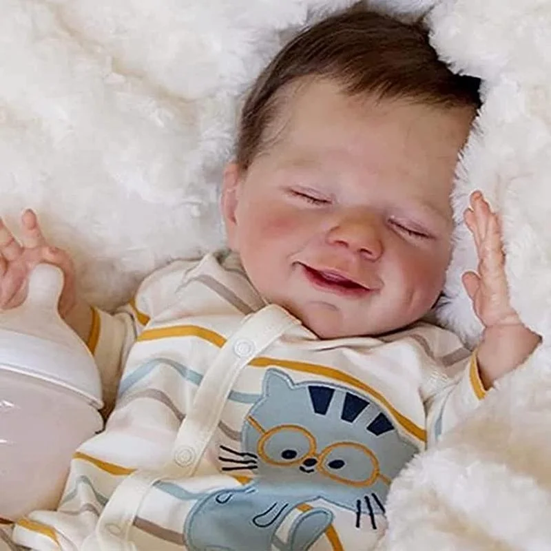 Reborn Baby Dolls 45cm Full Body Soft Silicone Reborn Dolls Realistic Newborn Baby Doll Boy Doll Gifts for Children