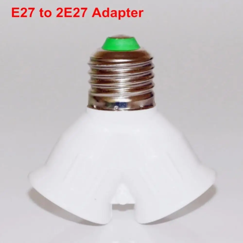 Base de luz LED E27 con tornillo, adaptador divisor E27 a 2-E27, portalámparas E27, herramienta adaptadora de contacto