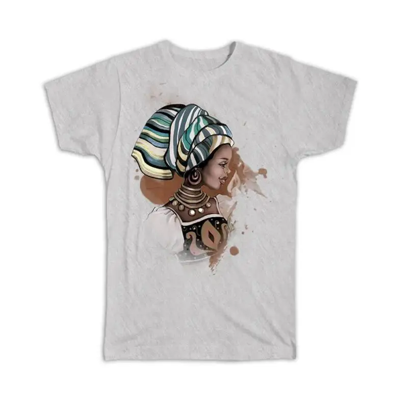 

Африканская женщина Портрет Профиль Этническое искусство Черная культура Этно Футболка