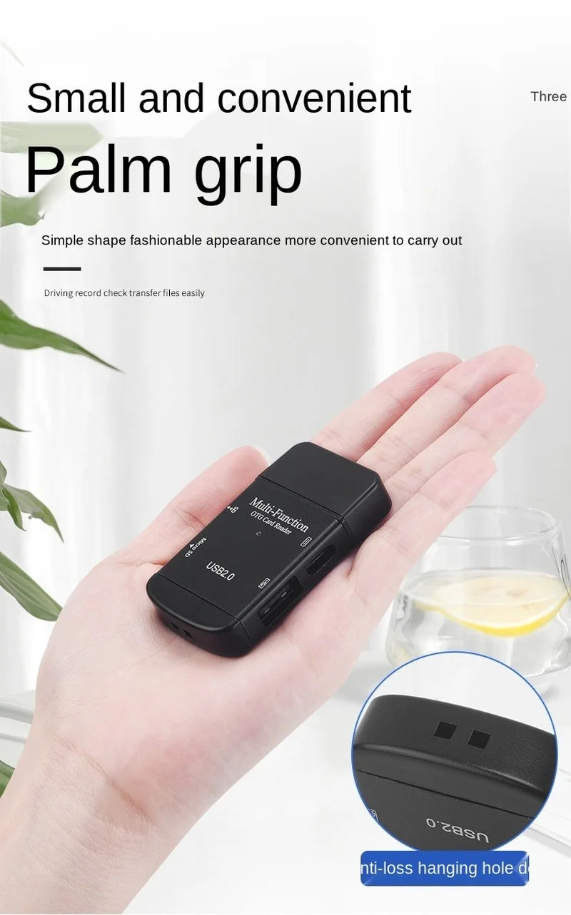 USB Card Reader Type-c Android Mobile Computer All-In-One OTG2.0 SD/TF/U Disk Four-In-One Card Reader Transmisi Berkecepatan Tinggi