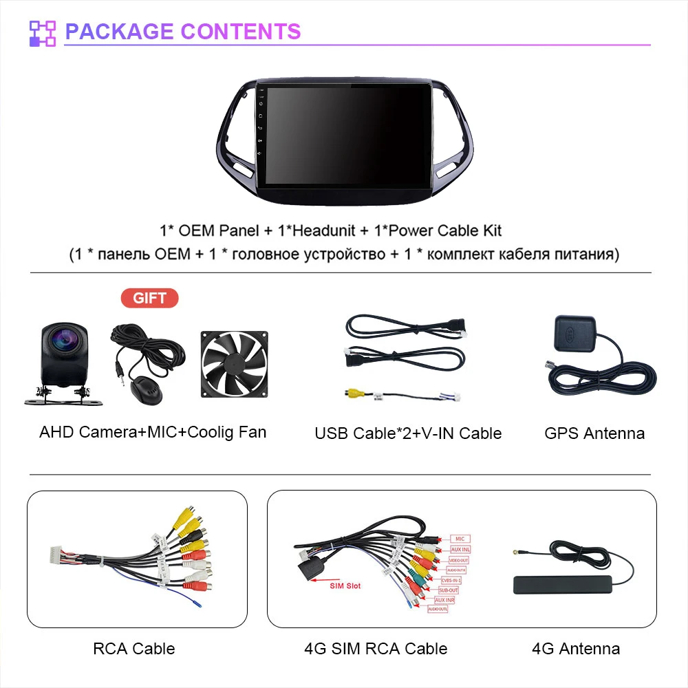Android 16 Carplay Auto 2K Screen Car Radio Multimedia Player For Jeep Compass 2017 2018 2019 Autoradio Stereo 2din Head Unit