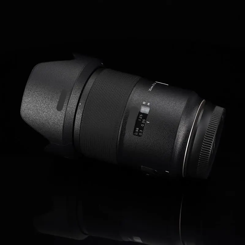 Adesivo per fotocamera antigraffio con cappuccio per obiettivo per Tamron SP 35mm F1.4 adatto per Canon EF Mount Pellicola protettiva per avvolgimento 35 1.4