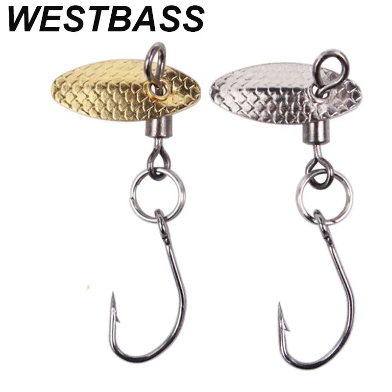 WESTBASS 5PCS Micro Spinner Spoon 0.4g Metal Jigs Fishing Lure Mini Sequin Rotating Wobbler Trolling lurre cebos angeln zubehor