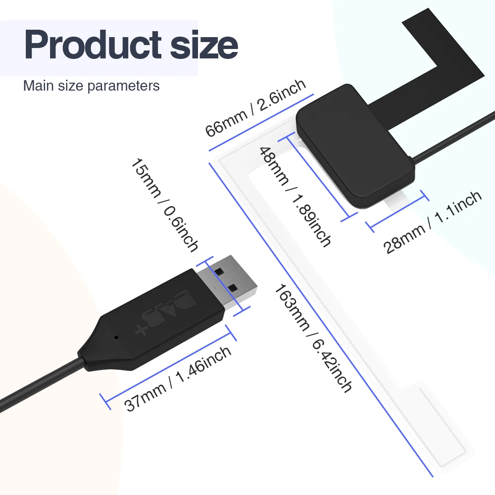 DAB+ Suit for Android System Car Radio With USB Adapter Antenna DAB Receiver Support PTY EPG Scan Channel List Favorite Tags