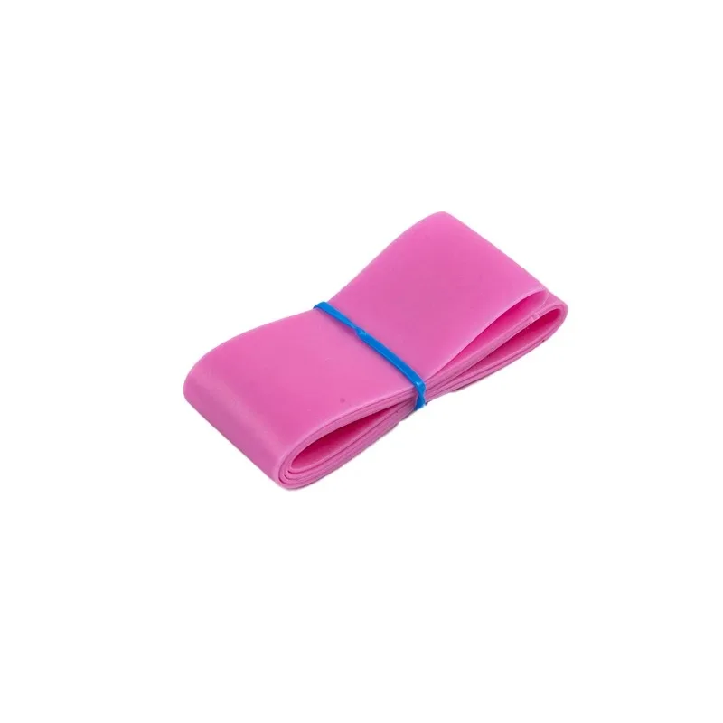 10 Peças de Torniquete Descartável Rosa com Cinto Elástico para Kit de Primeiros Socorros, Torniquete Médico de Borracha Descartável