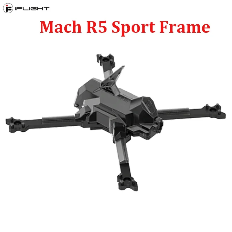 

IFlight Mach R5 Sport Race Frame Kit 5inch 210mm 5.5mm Arm Frame Dimension 148x148x51mm for RC FPV Drone