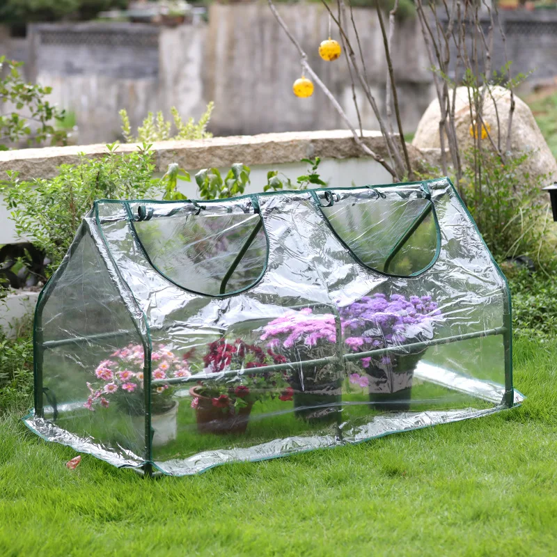 Insulated Greenhouse for Home Garden Frost Proof Plant House with Sturdy Structure Yard & Patio Warming Shed Outdoor Plant Tent