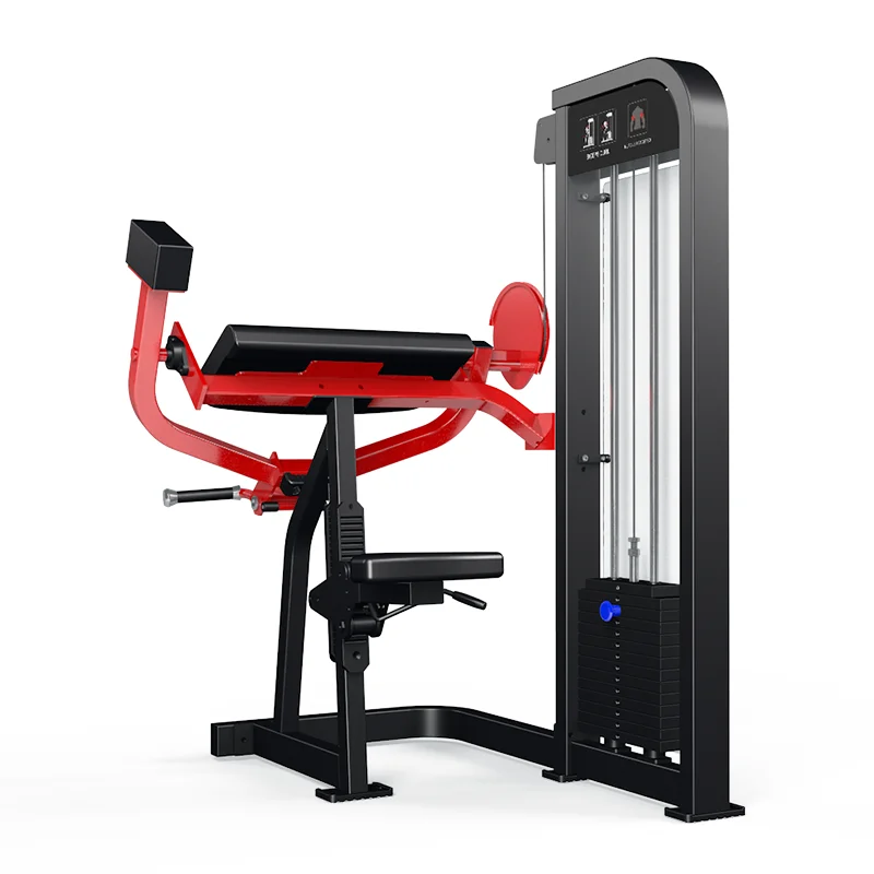 Fitness 45 Degree Seated Biceps Curl Machine Commercial Strength Trainer Adjustable Arm Support Eco Friendly Steel