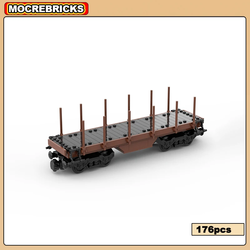 MOC-145187 City Transport Vehicle High Tank Vehicle High Flat Plate Vehicle Building Block Assembly Model Brick Toys Gifts