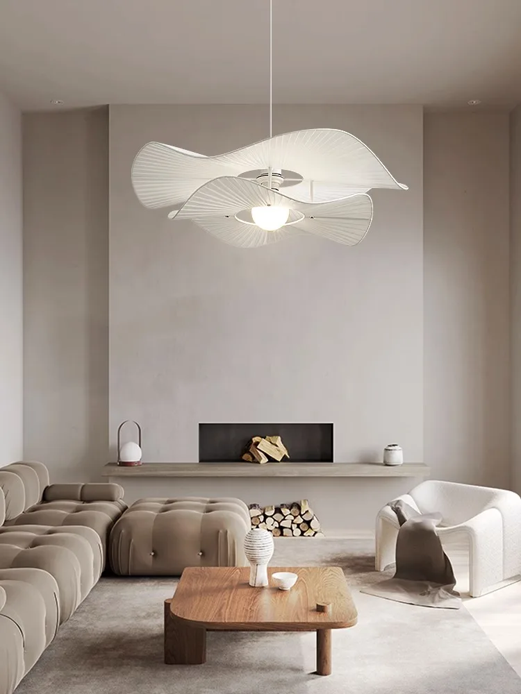 

Nordic Fabric Led Ceiling Pendant Lamps Living Room Bedroom Bar Dining Table Light Home Decoration Flower lamp Lustre Fixtures