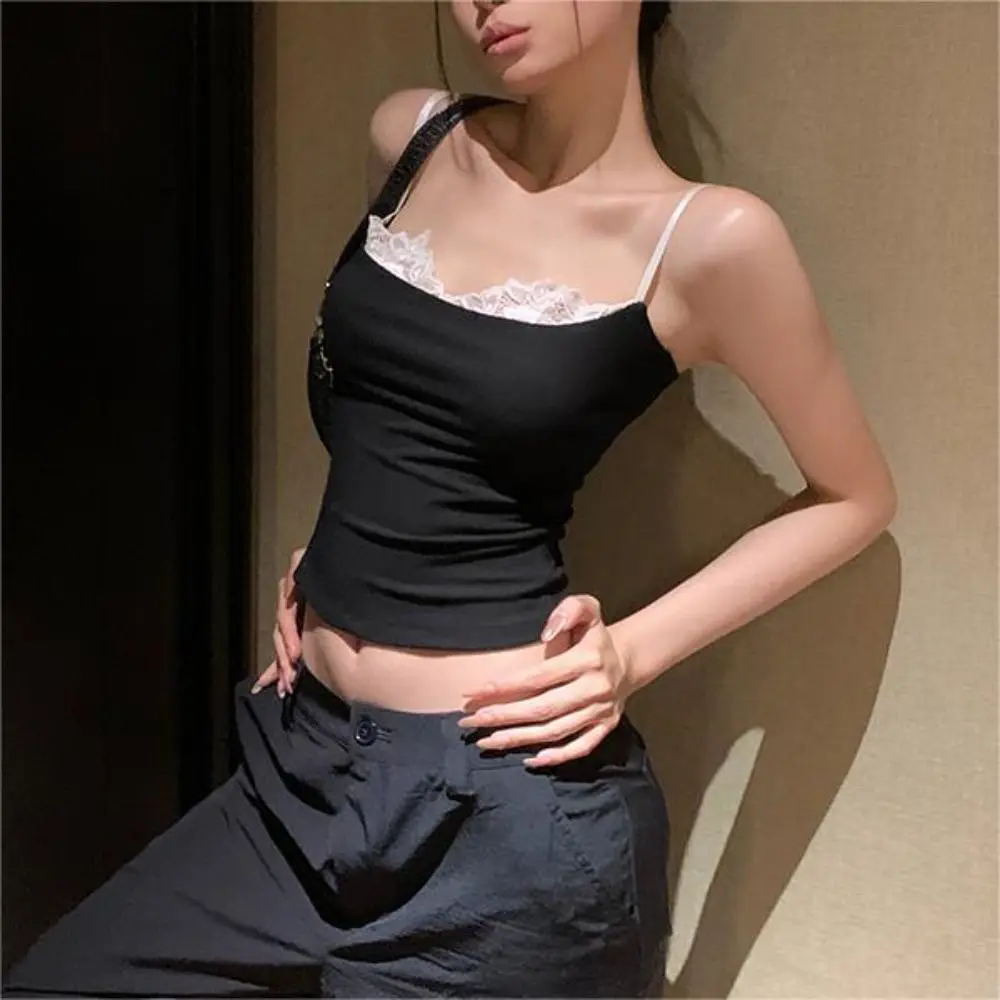 New Lace Camisole Slim INS Hip Hop Women's Top Niche Hot Girl Tops