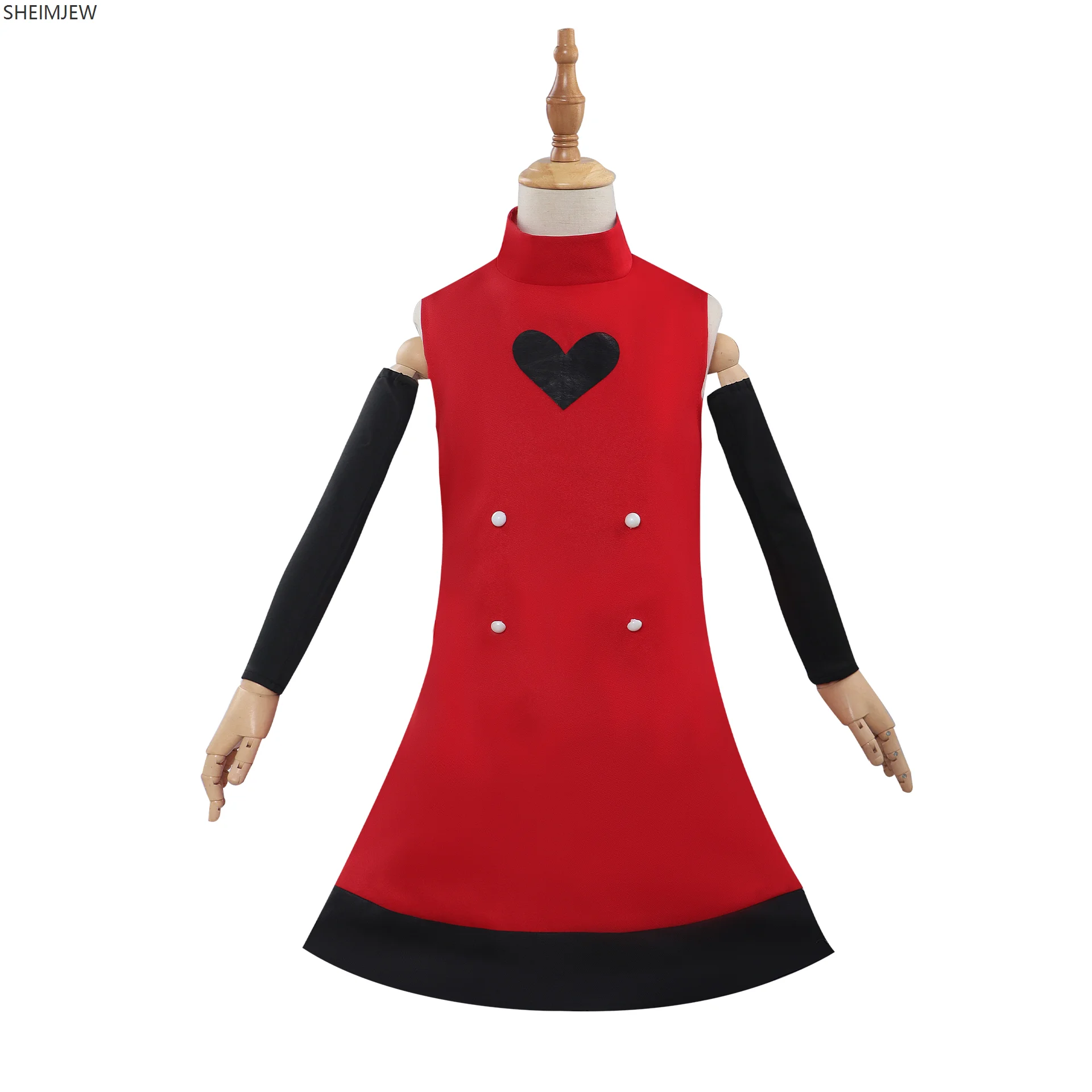 

Anime Cute Girl Role Play Costume Red Love Dress Game Devil Fighting State Children's Costume Anime Halloween Clothes