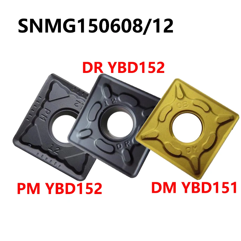 

Carbide Inserts For Cast Iron SNMG150608-DM YBD151 SNMG150612-PM -DR YBD152 YBD151 100% Original Lathe Cutter Turning Tools SNMG