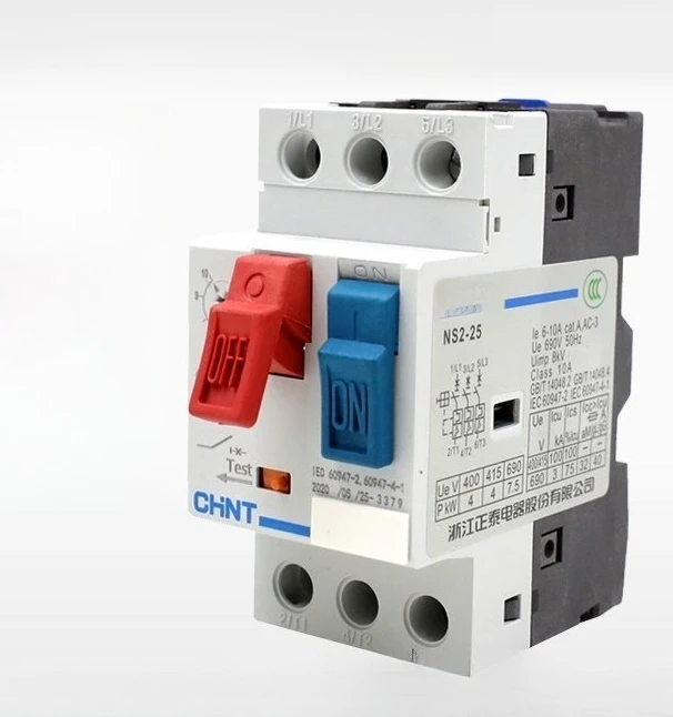 

Motor Overload Short Circuit Protection Circuit Breaker NS2-25 4/6.3/10 Motor Start Starter