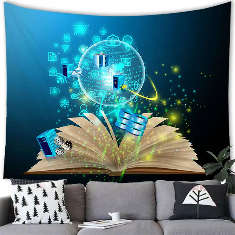 

Креативная книга воображение гобелен настенная Волшебная книга гобелен домашняя комната спальня гостиная украшения фоновая стена