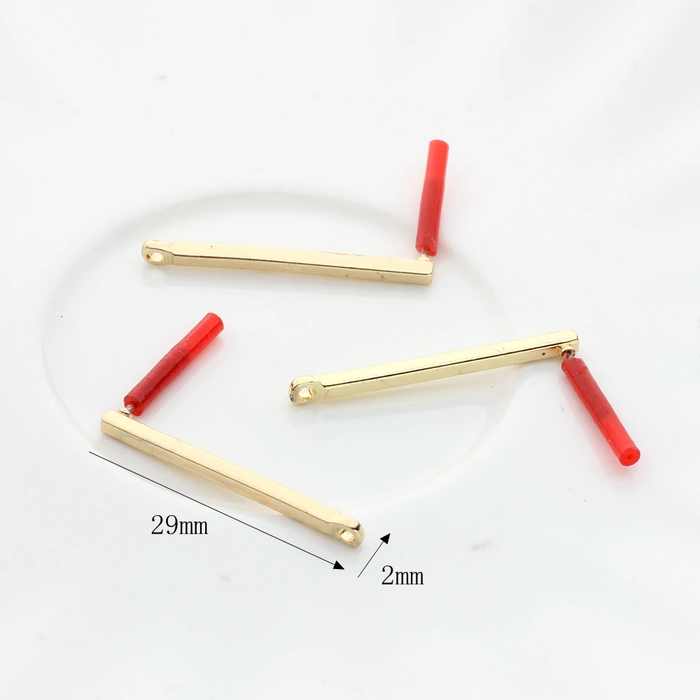 DIY kolczyki akcesoria do robienia stop cynkowy długa końcówka prostokąty złącza kolczyków 24mm 30mm 6 sztuk/partia — zdjęcie 6