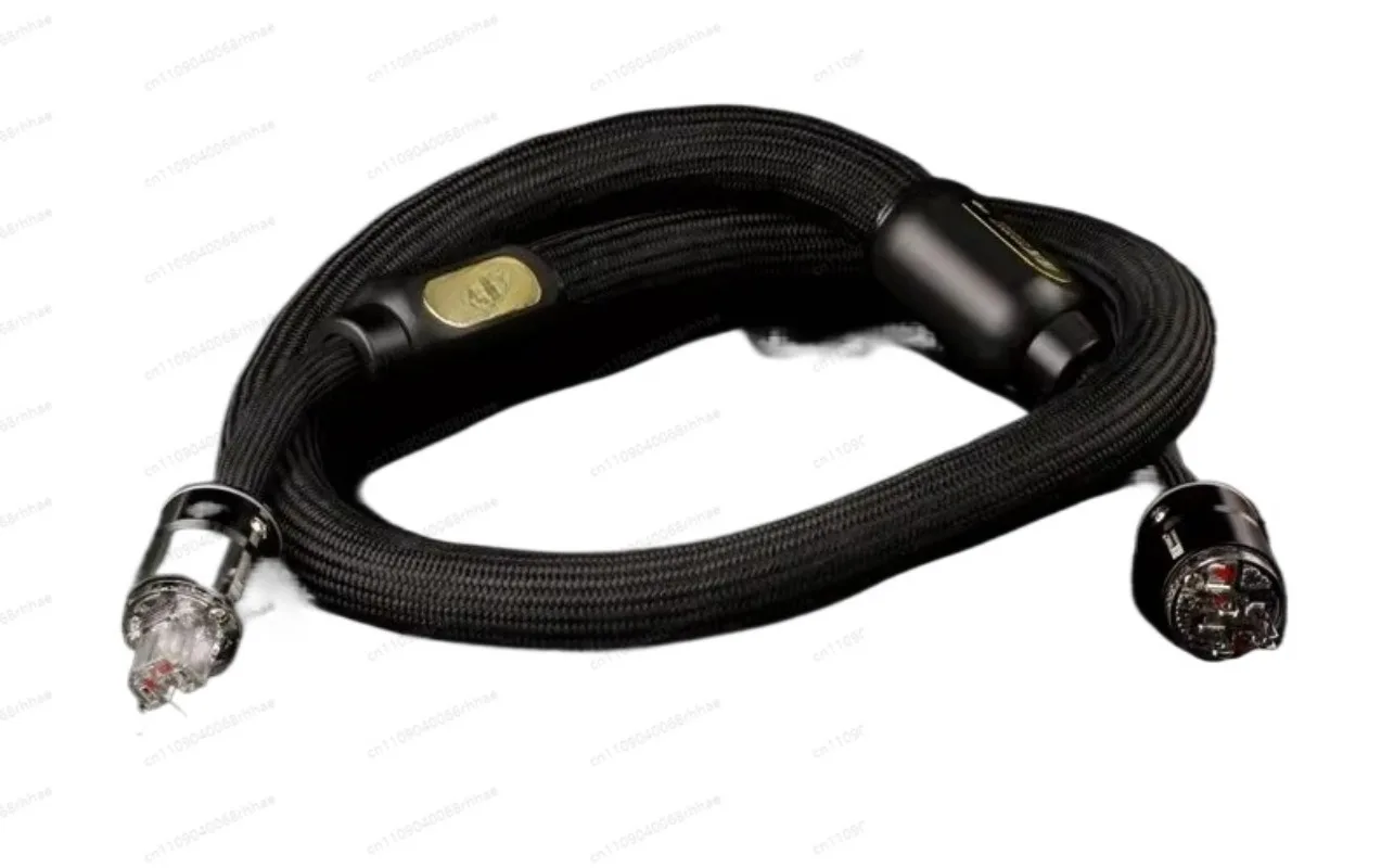 Rhodium Plated Connector Crystal Gold Silver Alloy Core Premium Fever Power Supply Cable