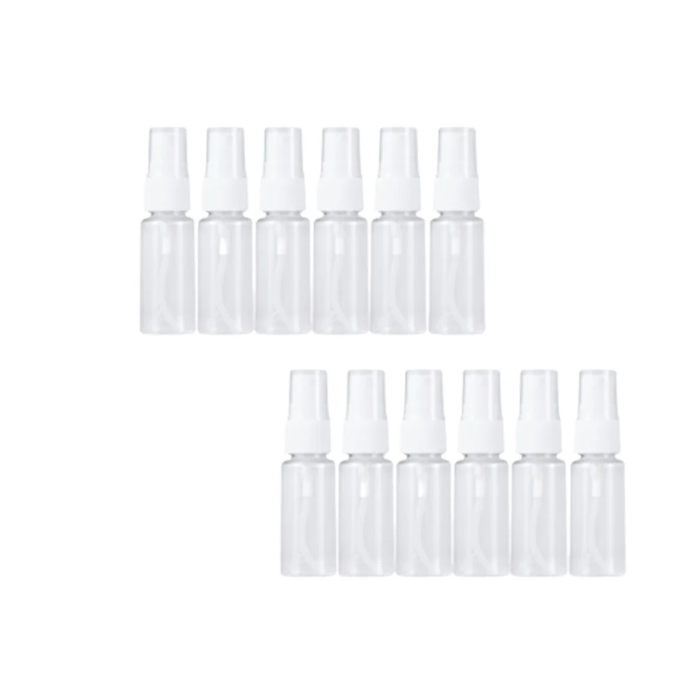 

12Pcs 30ml Transparent Spray Bottle Makeup Perfume Press Pump Subpackaging Travel Leakproof Eco Friendly Portable Reusable
