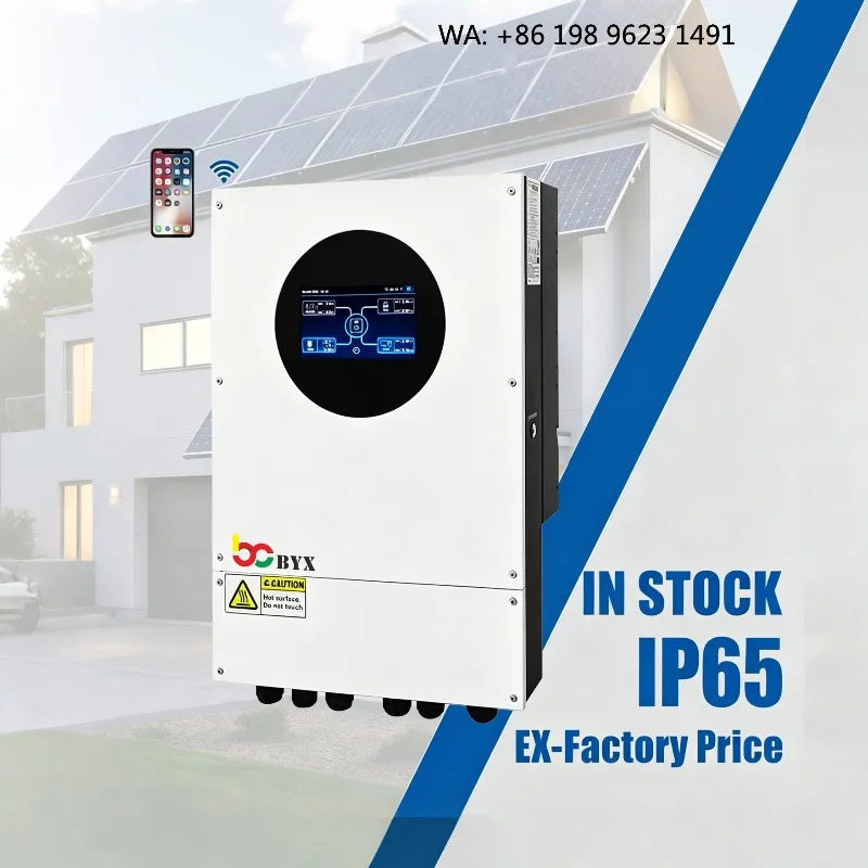 3KW-16KW IP65 Dual MPPT Hybrid Solar Inverter Lithium Battery Adaptive Solar Energy Storage System