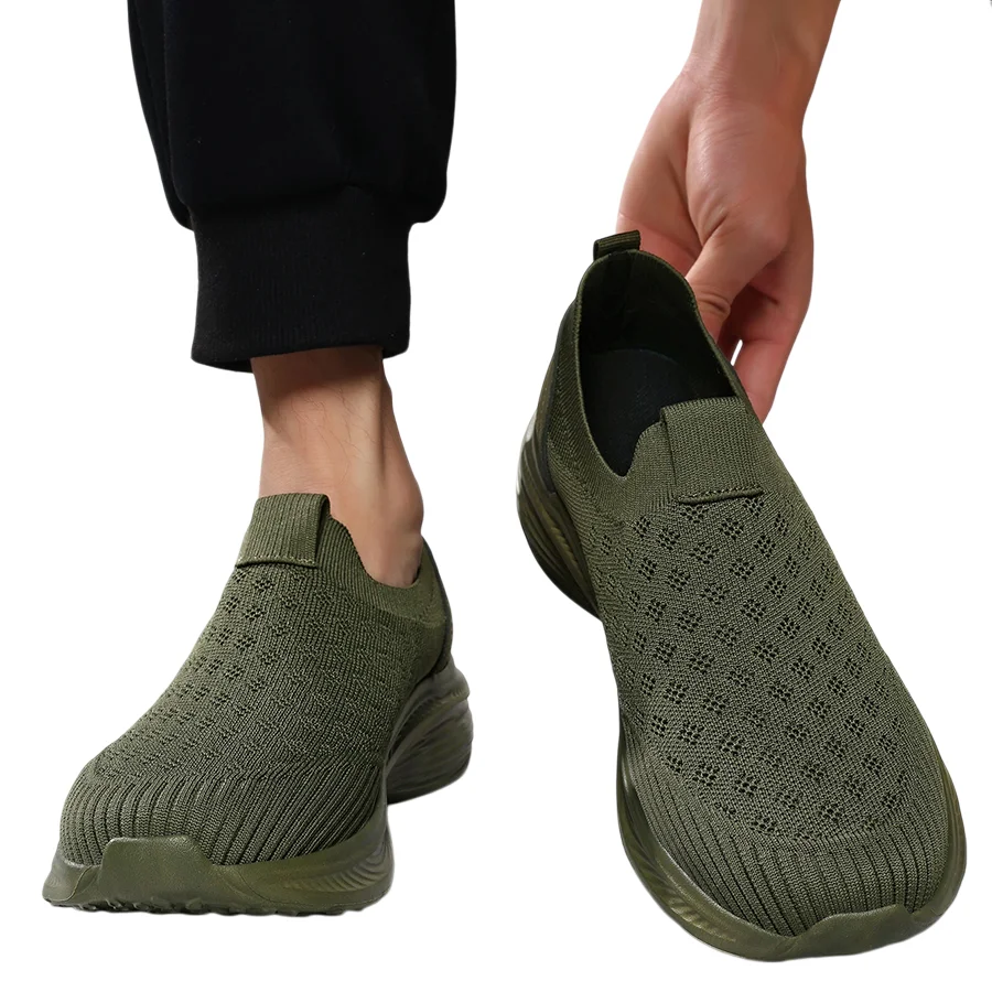 2026 Men's Double-Layer Breathable Mesh Sneakers Summer Anti-Sweat Layer Stable Outdoor Fashion Running Shoes