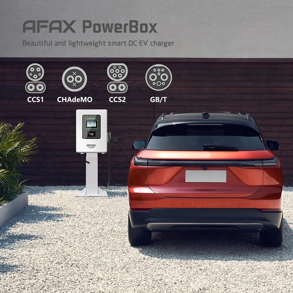 AFAX POWER Caricatore rapido CC a parete 32A IP54 CCS 2 40KW EVSE livello 1 CC per auto EV