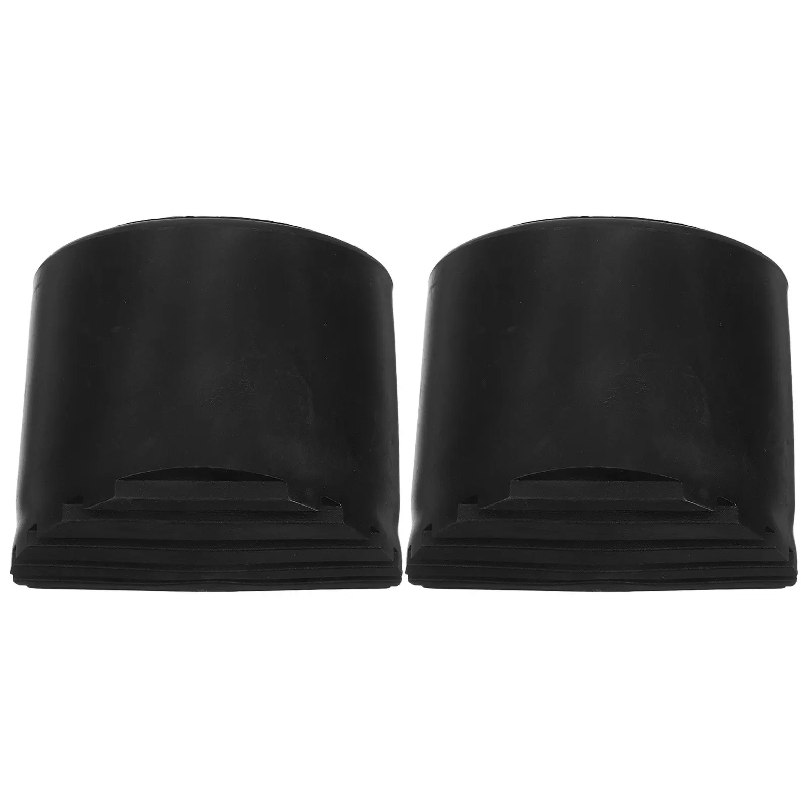 2Pcs Ladder Rubber Foot Pads Covers Anti Slip Wear Resistant Replacement Ladder Feet Cushion Caps Floor Protection Black