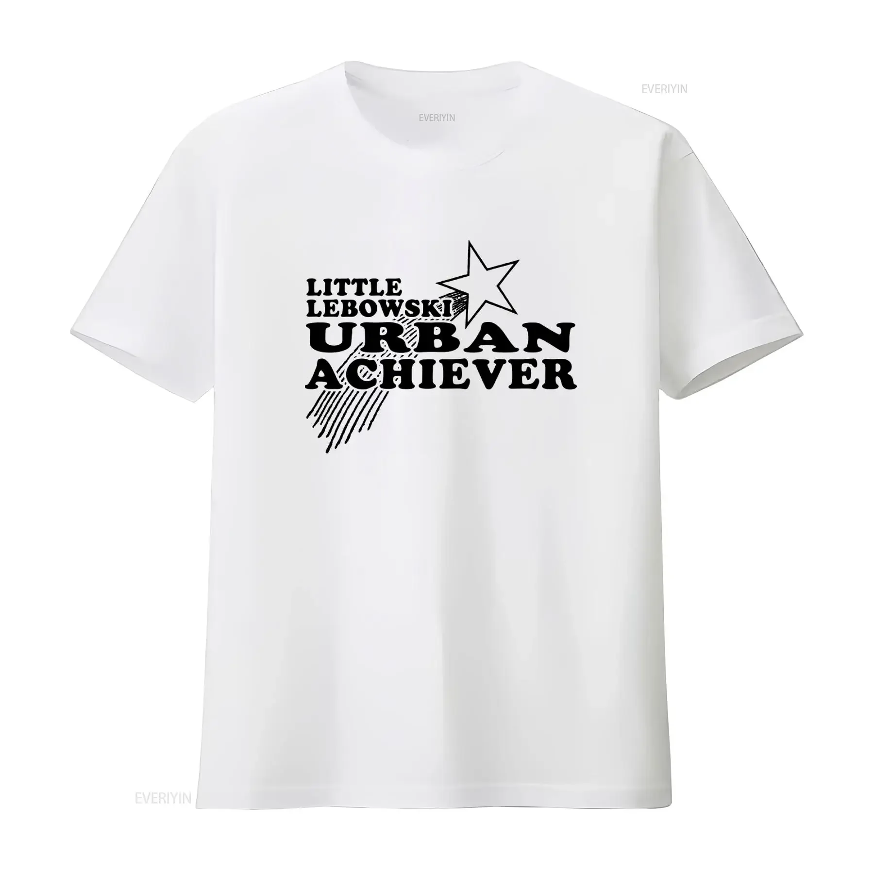 Camiseta Little Lebowski Urban Achiever de estilo retro en verde vintage, ropa de calle informal, ropa de diseñador suave para hombre