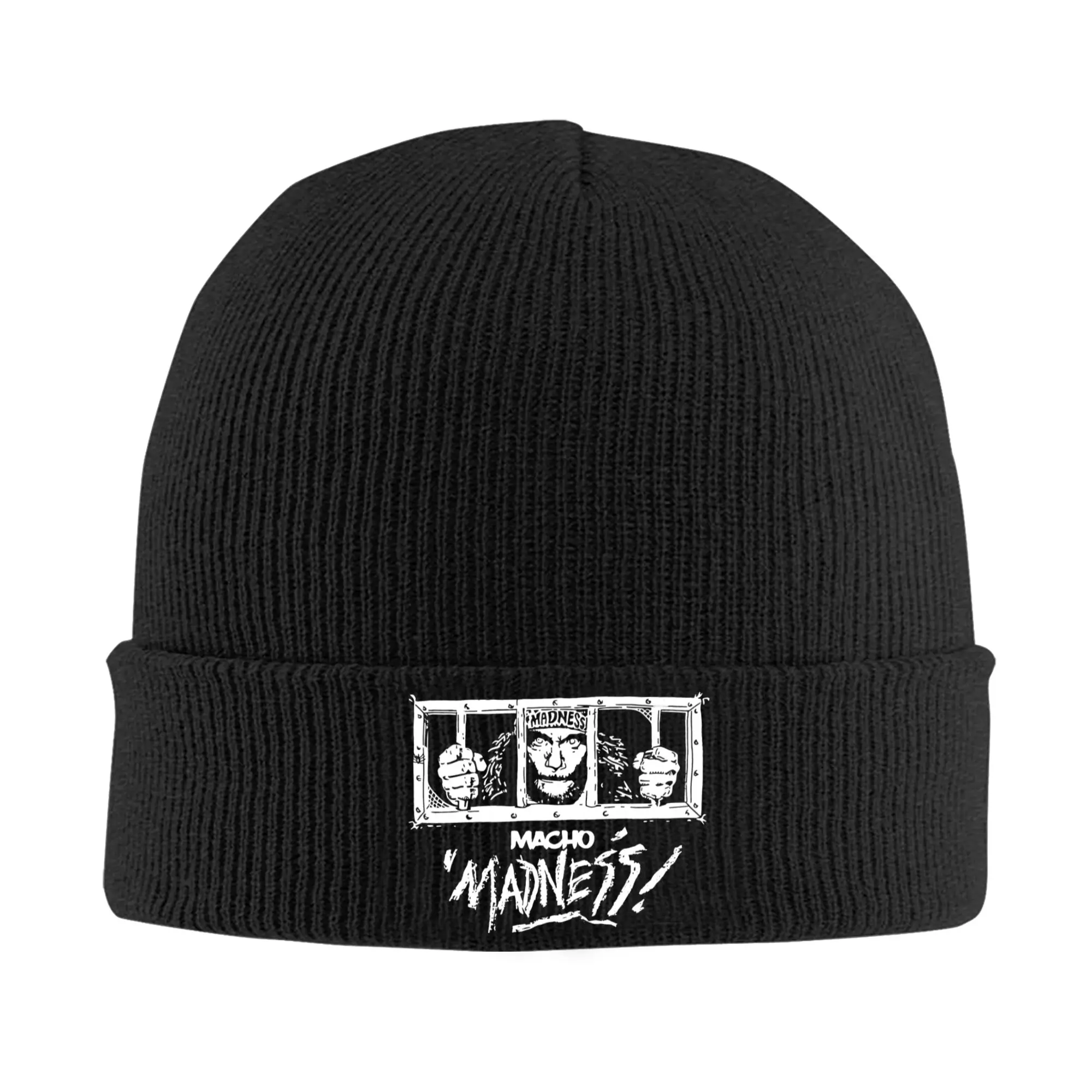 NWO Macho Man Randy Savage Madness  Hats Autumn Winter Beanie New Caps Men Women Acrylic Bonnet