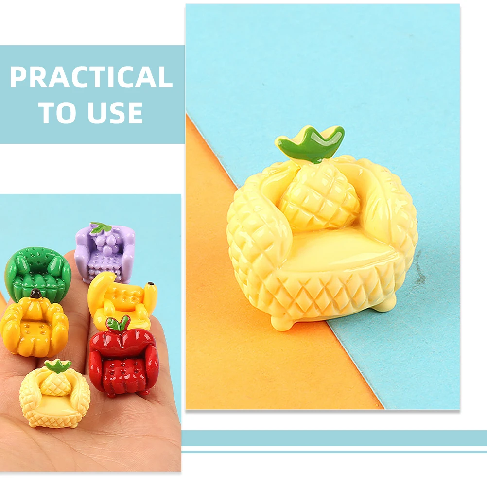 

15pcs Sofa Miniature Sofa Chair Resin Charms for Phone Case Crafts House Accessories DIY Phone Case Charms Projects