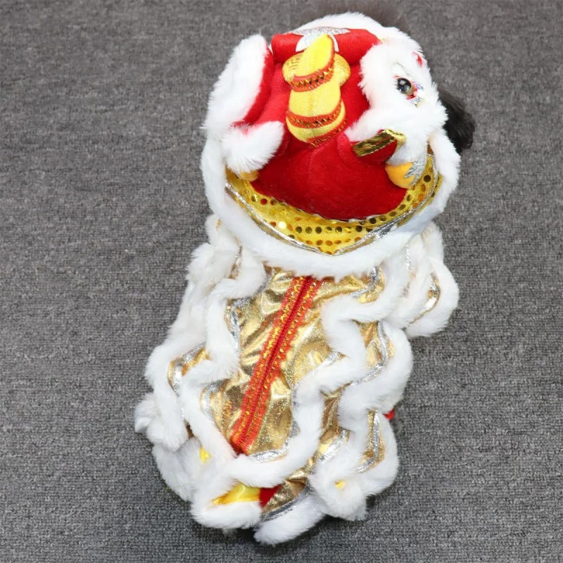 

Chinese Style Dog Lion Dance Clothes Teddy/French Bulldog Corgi Funny Lion Clothes Pet Autumn/Winter Clothes Thick Warm